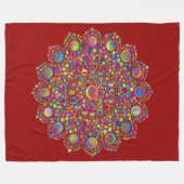 Mandala Fleecedecke (Vorderseite (Horizontal))