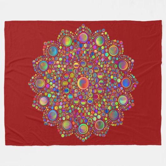 Mandala Fleecedecke (Vorderseite (Horizontal))