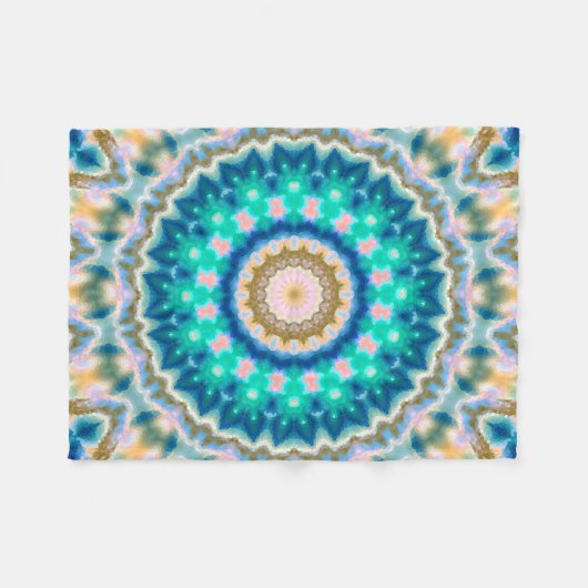 Mandala Fleecedecke (Vorderseite (Horizontal))