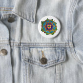 Mandala Fleur-Rundes Abzeichen Button (Beispiel)