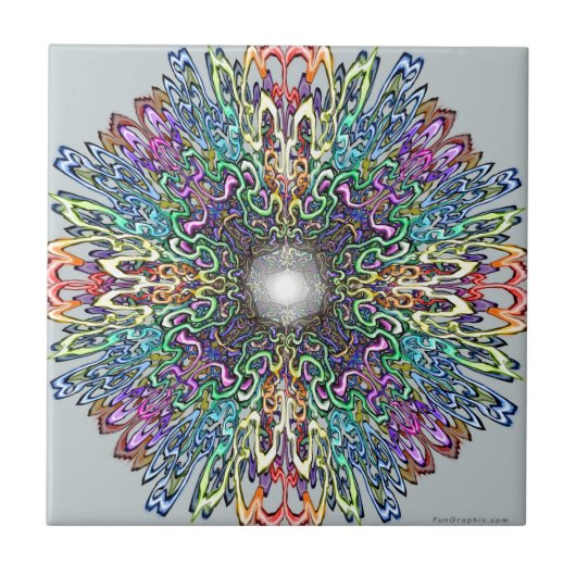 Mandala Fliese (Vorderseite)