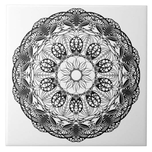 Mandala Fliese (Vorderseite)