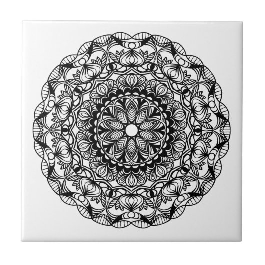Mandala Fliese (Vorderseite)