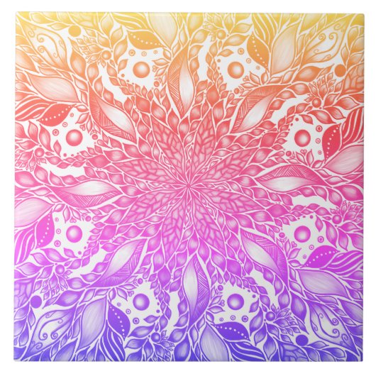 Mandala Fliese (Vorderseite)