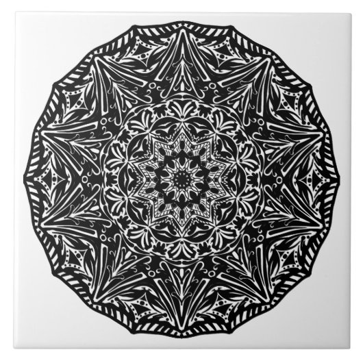 Mandala Fliese (Vorderseite)
