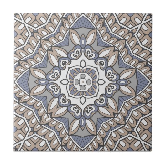 Mandala-Fliese 7 Fliese (Vorderseite)