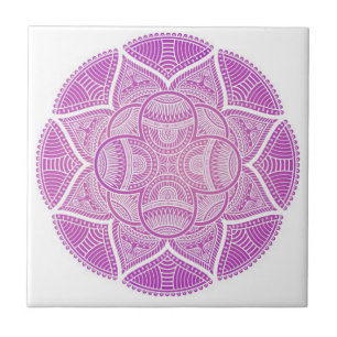Mandala-Fliesen farbig Fliese