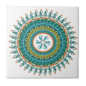 Mandala-Fliesen farbig Fliese (Vorderseite)