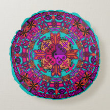 Mandala Floor Pillow Cushion - Aquamarin