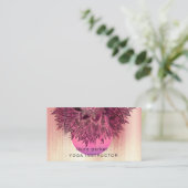 Mandala Floral Boho Massage Yoga Instructor Busine Visitenkarte (Stehend Vorderseite)