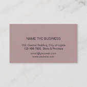 Mandala Floral Boho Massage Yoga Instructor Busine Visitenkarte (Rückseite)