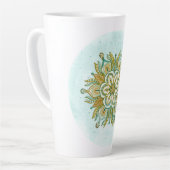 Mandala Floral Snowflakes Milchtasse (Linke Ecke)