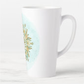 Mandala Floral Snowflakes Milchtasse (Rechts)