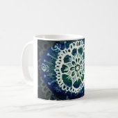Mandala Floral Tasse Blue (Vorderseite Links)