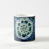 Mandala Floral Tasse Blue (Mittel)