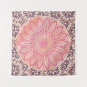 Mandala Floral Wandteppich (Vorderseite (Horizontal))