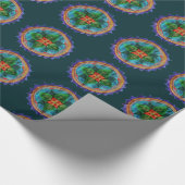 Mandala Floral Wrapping Paper Geschenkpapier (Ecke)