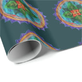Mandala Floral Wrapping Paper Geschenkpapier (Rolleneckpunkt)