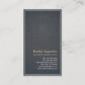 Mandala Floral Yoga Meditation Instructor Visitenkarte (Rückseite)