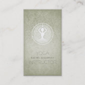 Mandala Floral Yoga Meditation Instructor Visitenkarte (Vorderseite)