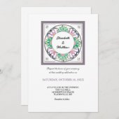 Mandala Floribunda Einladung (Vorne/Hinten)