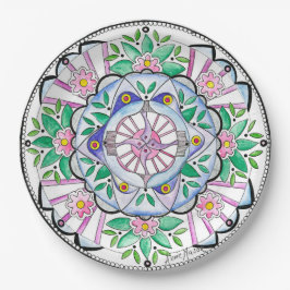 Mandala Floribunda Pappteller