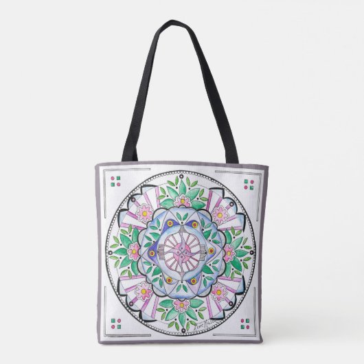 Mandala Floribunda Tasche (Rückseite)