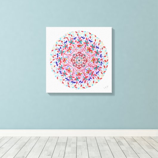 Mandala Floris Leinwanddruck (Insitu (Holzboden))