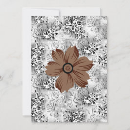 Mandala Flower Art | Earthy Floral Design Einladung