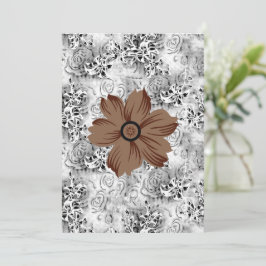 Mandala Flower Art | Earthy Floral Design Einladung