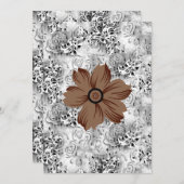 Mandala Flower Art | Earthy Floral Design Einladung (Vorne/Hinten)