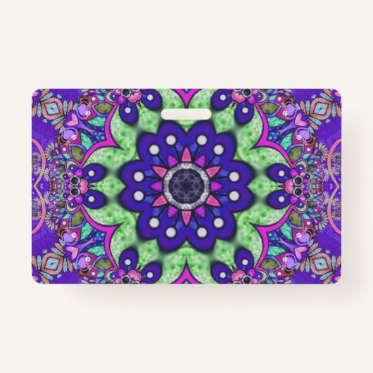 Mandala flower Ausweis (Vorderseite)