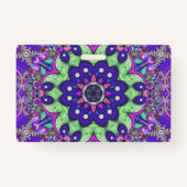 Mandala flower Ausweis (Rückseite)