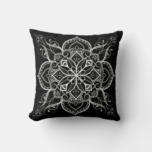 Mandala flower extended kissen (Vorderseite)