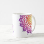 Mandala Flower of life sun rising Kaffeetasse (VorderseiteRechts)