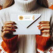 Mandala Foliage Erntedank Rücksendeadresse