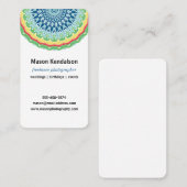 Mandala-Fotograf Visitenkarte (Vorne/Hinten)