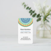 Mandala-Fotograf Visitenkarte (Stehend Vorderseite)