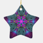 Mandala Fraktal Kunst, Dichtung und Musik Keramik Ornament (Vorne)