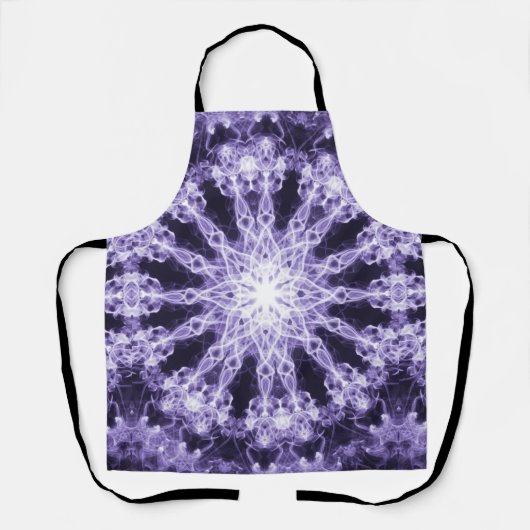 Mandala Fraktal Psychedelic Retro Trippy Hippie Schürze (Vorderseite)