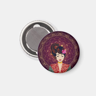 Mandala-Frauen-Kunstmagnet Magnet