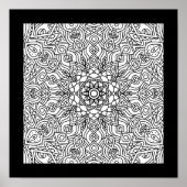 Mandala Fun Party Poster zum Färben von Fahrzeugen (Vorne)