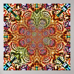 Mandala Funnels 3 Poster
