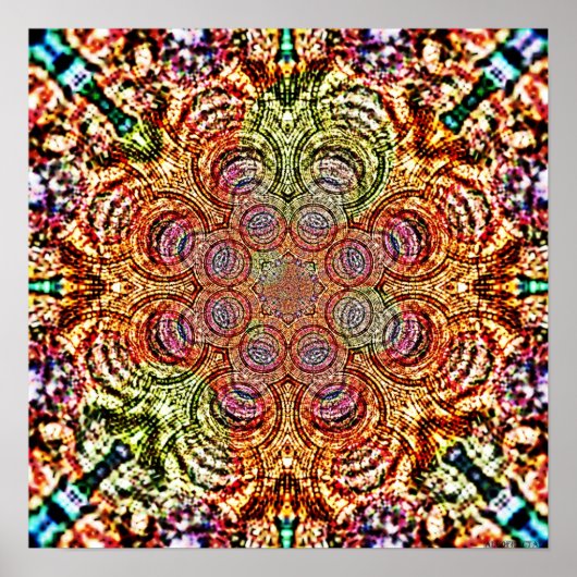 Mandala Funnels 3 Poster (Vorne)