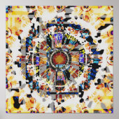 Mandala Funnels 8 Poster (Vorne)