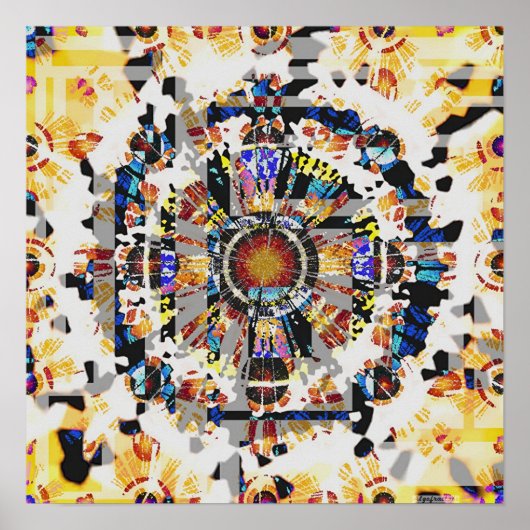 Mandala Funnels 8 Poster (Vorne)