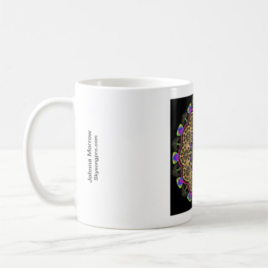 Mandala für goldenes Wachstum Kaffeetasse (Links)