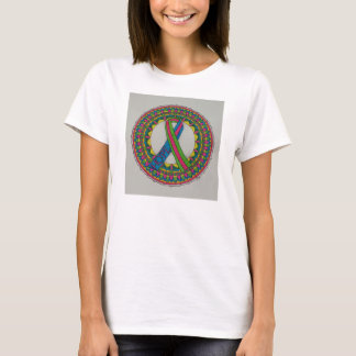 Mandala für metastatischen Brustkrebs T-Shirt