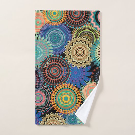 Mandala ganz über Bad Tuch-Set Badhandtuch Set (Handtuch)