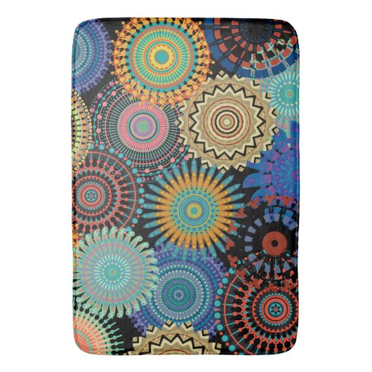 Mandala ganz über Badezimmer-Wolldecke-Bad-Matte Badematte (Vorderseite Vertikal)